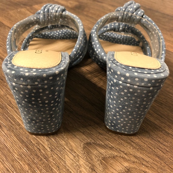 Cecelia New York Harper Blue Knotted Suede Mule - Picture 6 of 8